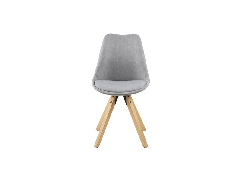  Chaises modernes bois et tissu gris (lot de 2) - earl  - Conforama E