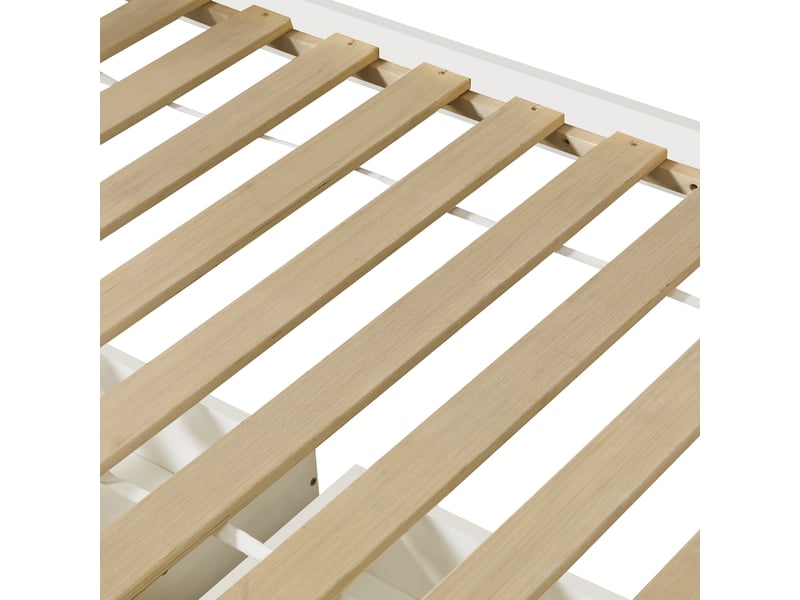  Lit jeune, 90x200 cm, rangement intégré, tiroirs, en bois massif, blanc cao-N622F106789W-conf-NEW - Conforama R