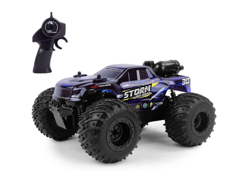  Véhicule rc tout terrain 118 2,4 ghz 15 kmh led et fumée 099349 - Conforama A
