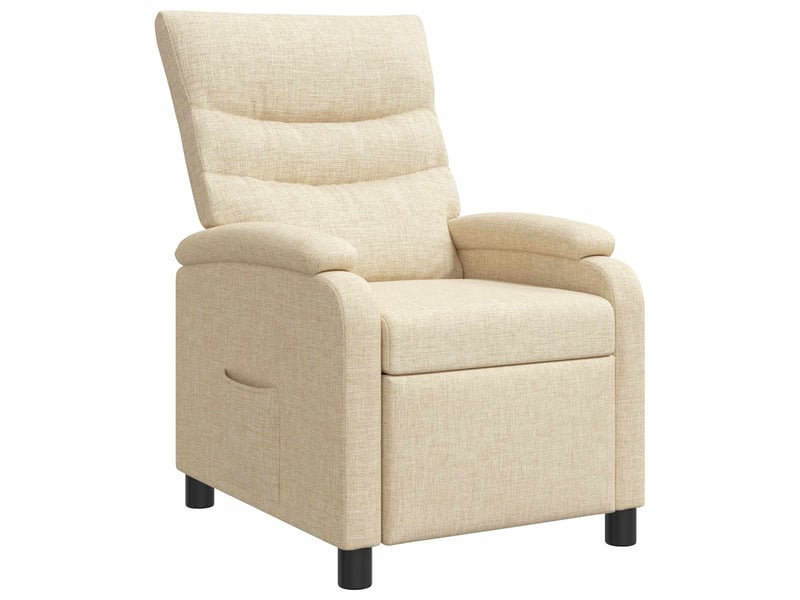 Vidaxl fauteuil inclinable crème tissu - Conforama D