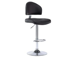 Tabouret de bar, chaise de bar noir similicuir shl1401