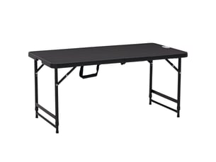 Table de jardin rectangulaire pliable camping pour 4 personnes hauteur réglable 118 x 60 x 74 cm