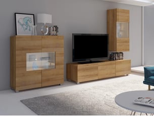 Meuble tv coloris doré 100 cm   