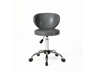 Tabouret de massage à roulettes pivotant à 360 degrés avec dossier et hauteur réglable 51 à 66 cm