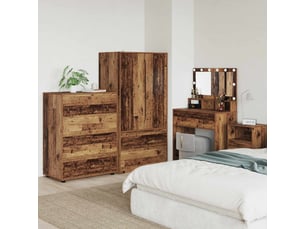 Armoire <strong></strong> <strong></strong> coloris bois clair largeur 80 cm