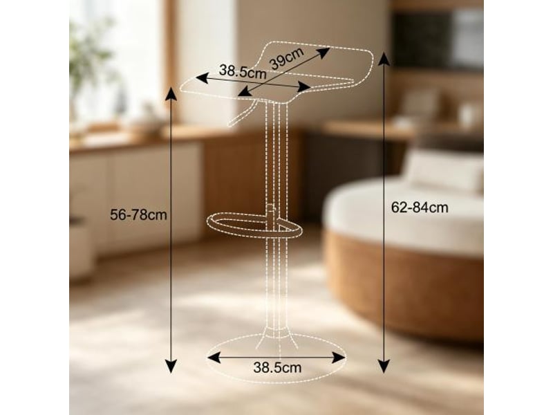  Chaise pivotante petit-déjeuner – ensemble chaise à manger avec tabouret de bar inclus, mobilier cuisine moderne  - Conforama C