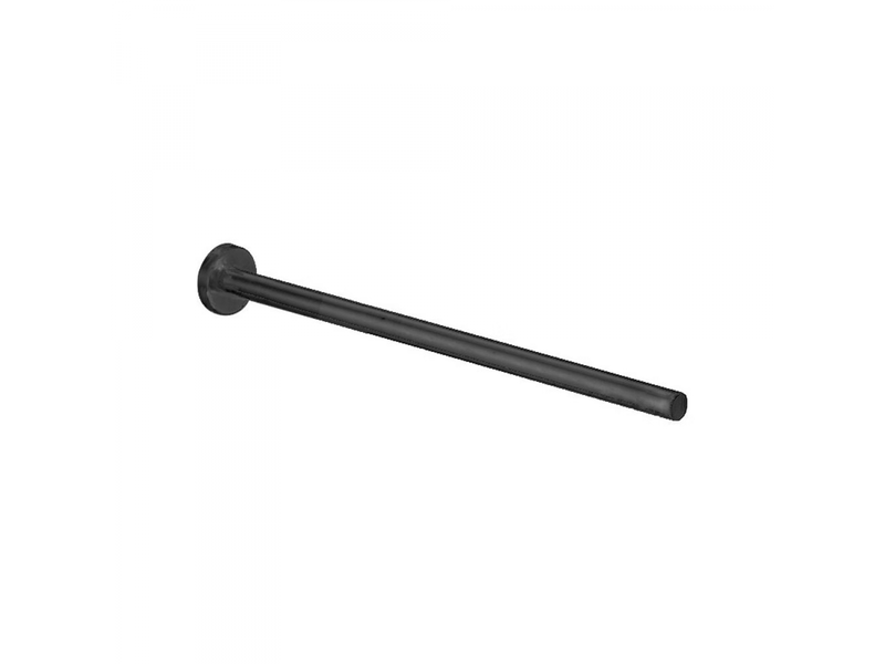  Un porte-serviettes en inox brossé noir à fixer au mur dans la salle de bain  - Conforama A