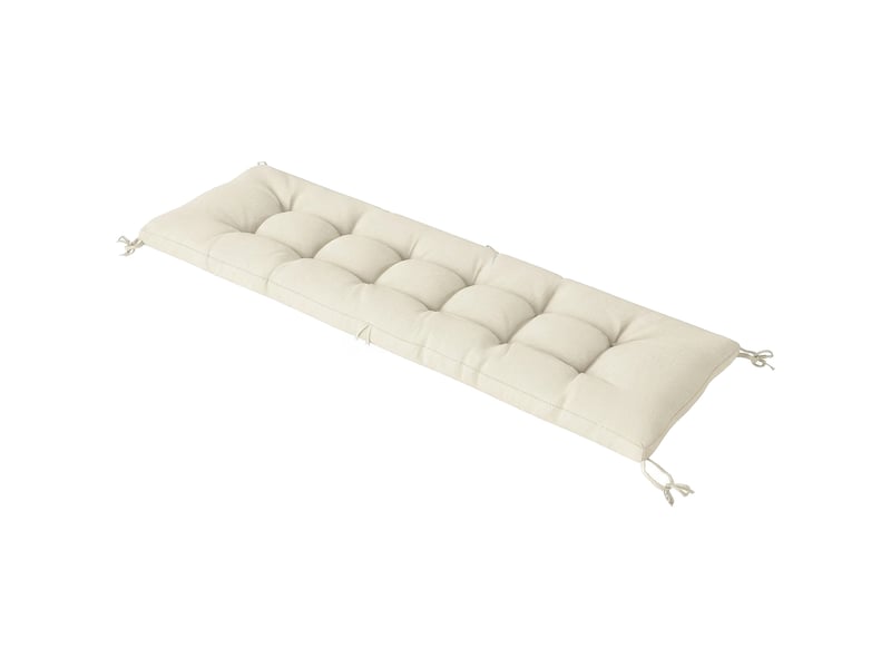  Coussin de palette amovible avec sangles de fixation, compatible avec la plupart des chaises longues, 198 x 65 x 13 cm, beige  - Conforama B