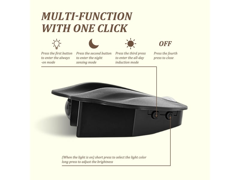  Veilleuse led détecteur de mouvement rechargeable, 3 modes éclairage 3000k-6000k, batterie 1200mah, lampe intérieure avec base magnétique, noire  - Conforama E