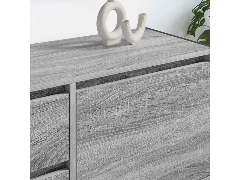  Meuble tv - banc tv - meuble de rangement 100 x 36 x 49.5 cm gris sonoma bois d'ingénierie  - Conforama D