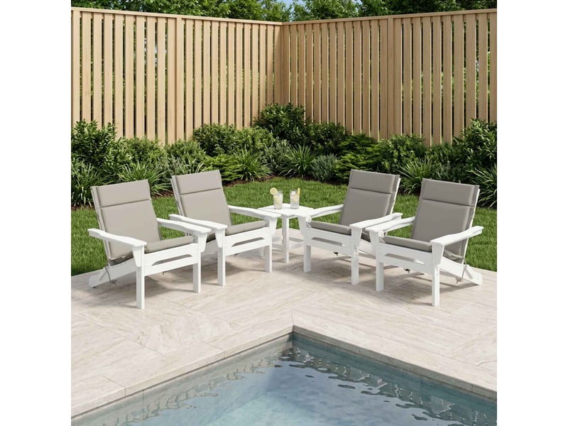  Lot de 6 coussins de chaise à dossier haut gemert gris cf59380  - Conforama B