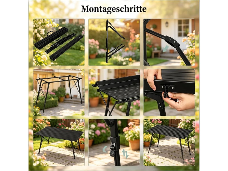 Table à manger hauteur adaptée table repas usage extérieur format pliant camping - Conforama D