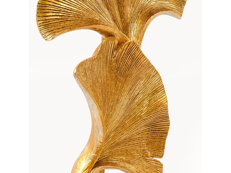  lampadaire feuilles de ginkgo 129cm dorées  - Conforama C