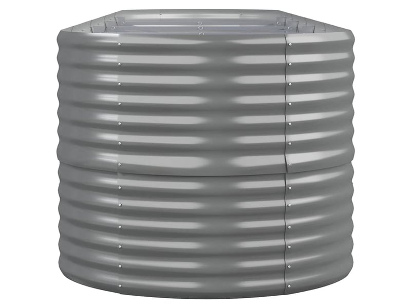  Jardinière - lit surélevé de jardin acier galvanisé 440x80x68 cm gris  - Conforama D