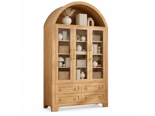 Vitrine coloris naturel <strong>MAISENTIEL</strong> <strong></strong> - 110 cmx185 cm