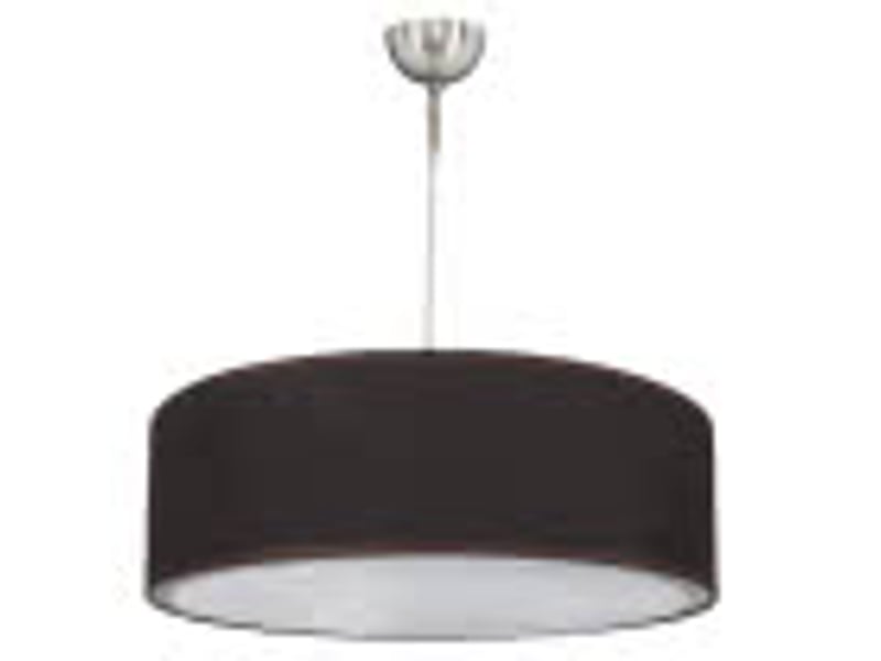  Suspension ABRILA Planetario marron 1 lumière E27, abat-jour cylindrique Ø35 cm, hauteur réglable 22-92 cm 1.923/35-MARRON - Conforama B