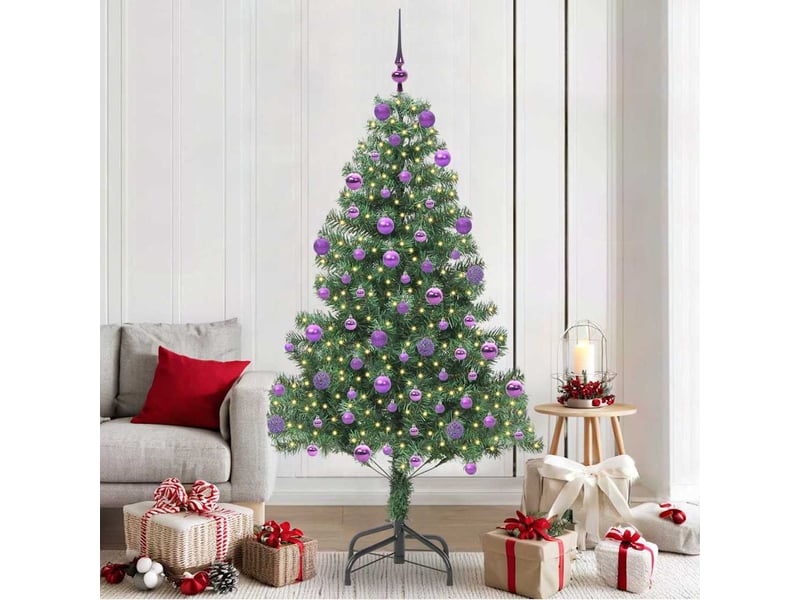  Sapin de noël, arbre de noël vert 210 cm pvc shl2738  - Conforama B