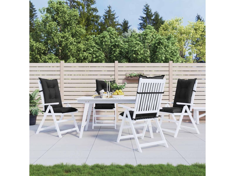 Ensemble de coussins de chaise à dossier haut 4 pc polyester cf60907 - Conforama B