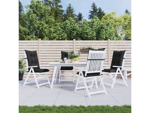 Ensemble de coussins de chaise à dossier haut 4 pc polyester cf60907