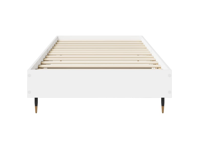  Lit simple- lit adulte -  cadre de lit blanc 80 x 200 cm bois d'ingénierie  - Conforama C