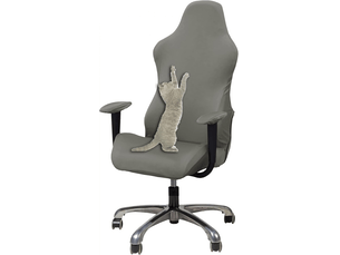 Housse de chaise élastique pour chaise esports, housse de protection pour chaise de jeu gris