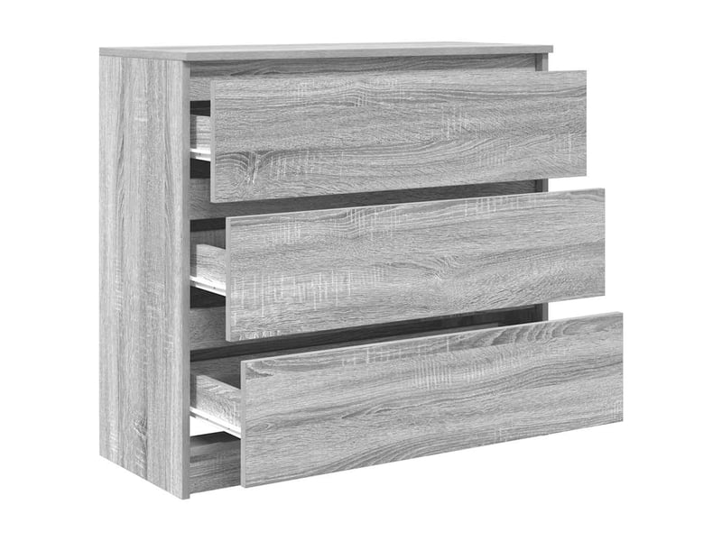  Buffet - bahut - meuble de rangement sonoma gris 80x35x76 cm bois d'ingénierie  - Conforama E