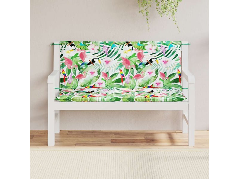  Lot de 2 coussins de banc de jardin, coussins d'assise multicolore 120x50x7 cm cf58673  - Conforama C