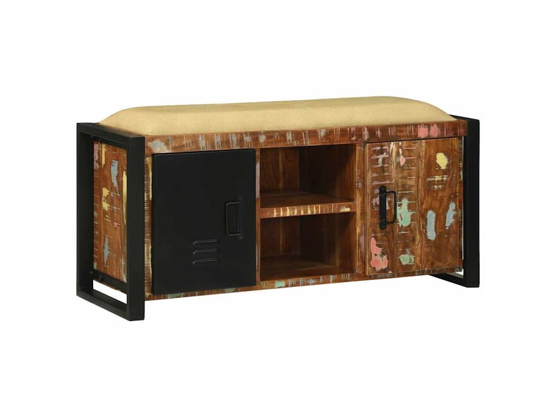  Banc d'entrée multicolore 100x35x50 cm  - Conforama C