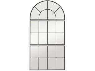Miroir rectangulaire à fixer coloris noir <strong>COVREO </strong>  <strong></strong> - 76 cm x 2 cm