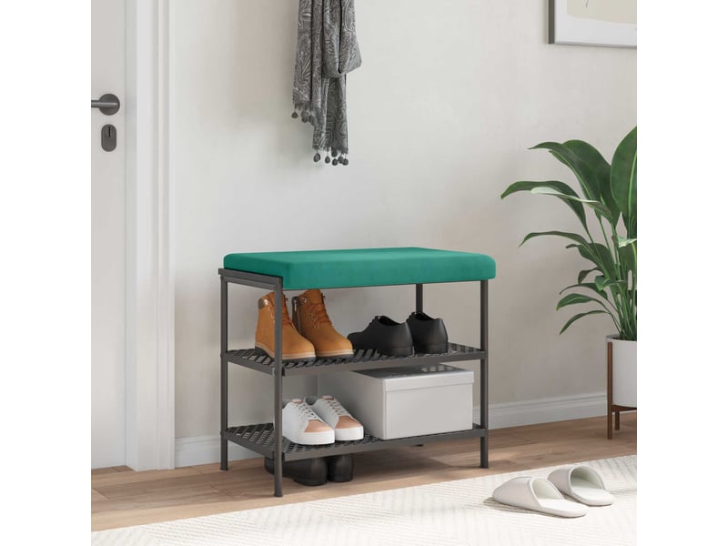  Coussin de banc, coussin d'assise, coussin de canapé velours turquoise profondeur 35 cm cf53938  - Conforama B