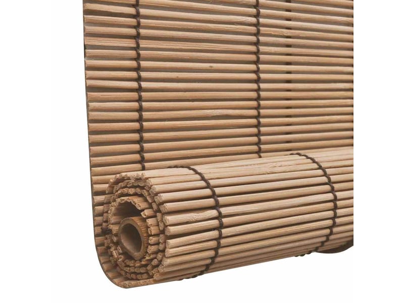 Lot de 2 stores enrouleur, stores roulants en bambou marron 120x220 cm cf48958  - Conforama E
