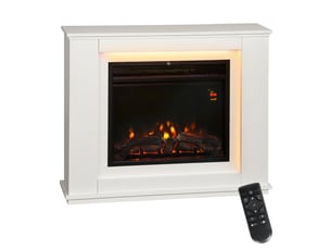 Cheminée électrique avec effet flamme, chauffage 2000 w, 98 x 25 x 80 cm