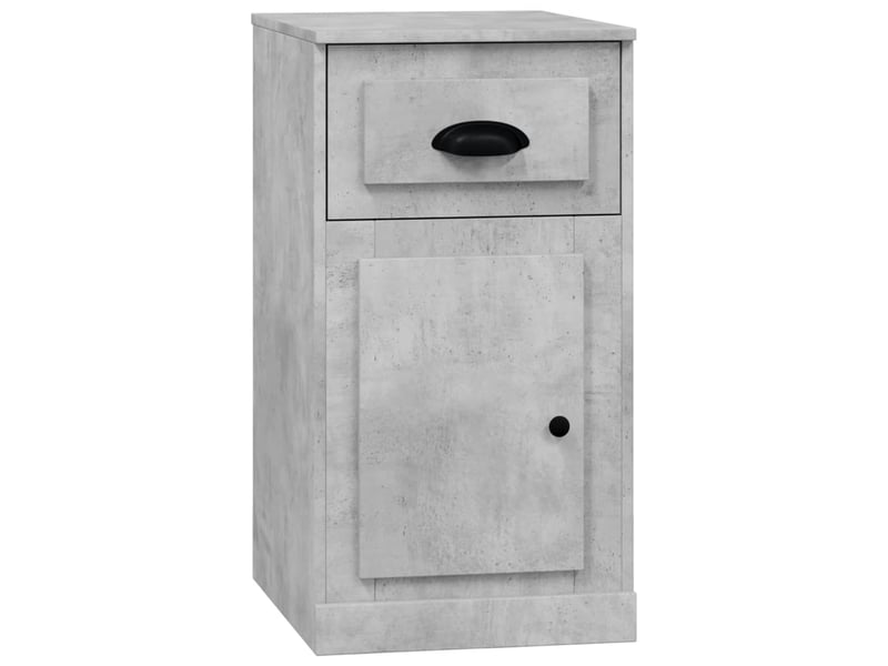  Armoire latérale, meuble de rangement avec tiroir gris béton 40x50x75 cm  - Conforama A