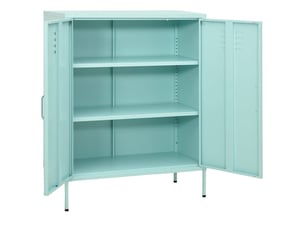 Armoire de rangement, rangement bureau vert menthe 80x35x101,5 cm acier shl1061