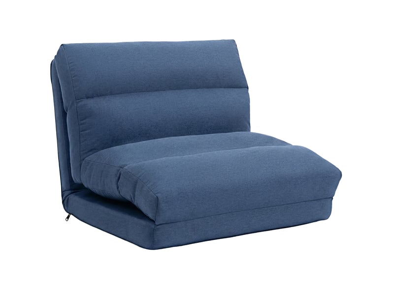  Fauteuil de sol modenvie convertible bleu foncé en polyester 70 x 72 x 56 cm  - Conforama A