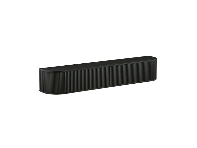  Meuble tv meuble suspendu grand rangement passage de câbles compatible téléviseurs 50 à 80 pouces style moderne polyvalent et combinable  - Conforama A