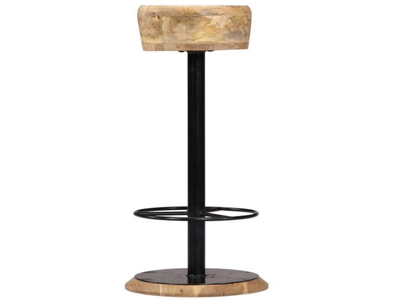  Lot de deux tabourets de bar design chaise siège bois de manguier solide 1202092  - Conforama C