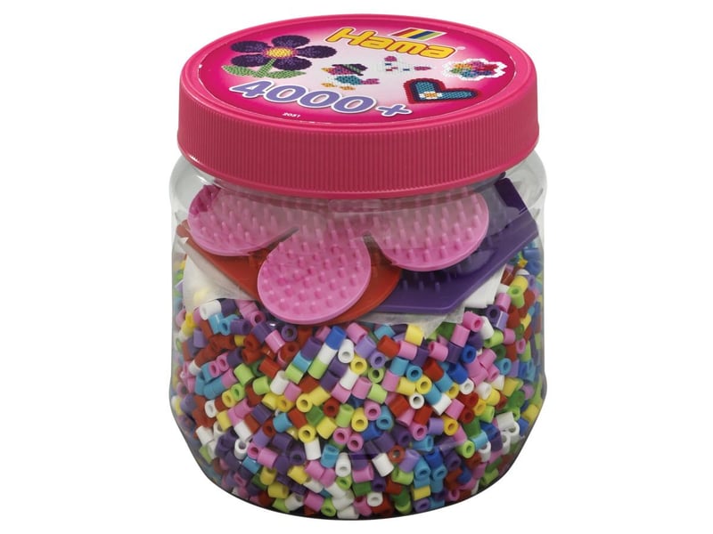  Midi pot rose 4000 perles +3 plaques couleurs 2051 - Conforama A