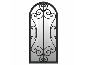 Miroir rectangulaire à fixer coloris noir <strong></strong>  <strong></strong> - 100 cm x 45 cm
