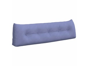 Coussin de dos, coussin de dossier bleu denim 160 x 24 x 50 cm tissu cf54544