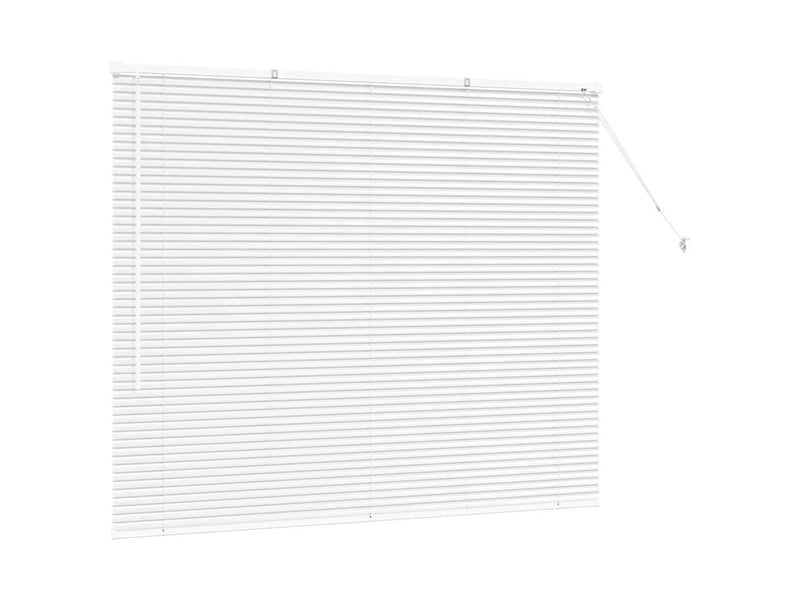 Store vénitien, store de fenêtre blanc 130 x 160 cm 25 mm aluminium cf47709 - Conforama E