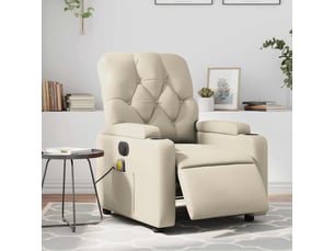 Fauteuil relax électrique <strong></strong> Tissu beige