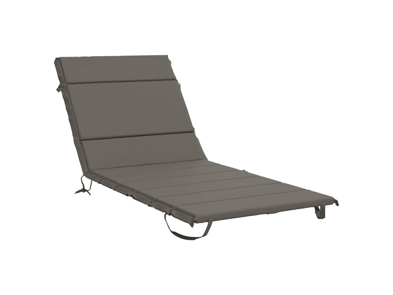  Coussin de transat, coussin pour bain de soleil gemert 100 % polyester gris 200 x 80 x 3 cm cf56156  - Conforama A