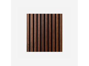 Panneau acoustique à lames effet bois 12 pièces 60x60 cm - noyer