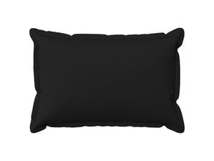 Lot de 2 housses de coussin houten noir 30 x 50 cm lin synthétique cf49538