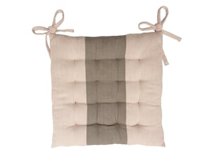 Dessus de chaise capitonné en coton 40x40x5 cm natalia rose, par soleil d'ocre