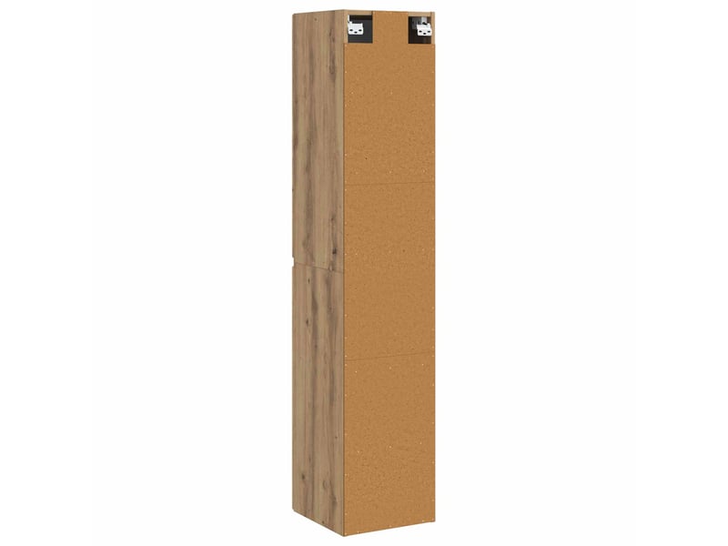 Cabinet salle de bain mural, meuble de rangement chêne artisanal shl8523 - Conforama E
