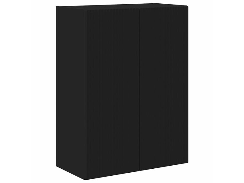  Meuble tv - banc tv - meuble de rangement mural 59,5 x 31 x 80 cm noir bois d'ingénierie  - Conforama A