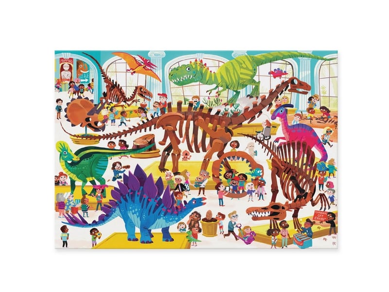  Puzzle 60pcs une journee au musee des dinosaures TOOPIZ-CC49210 - Conforama B