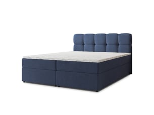 Lit avec rangement 140x200 cm <strong>MASSENO</strong> <strong></strong> coloris bleu